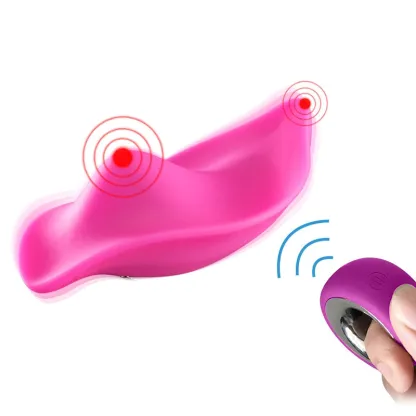12 Vibrerande Lägen Fjärrkontrollerad Bärbar Trosvibrator