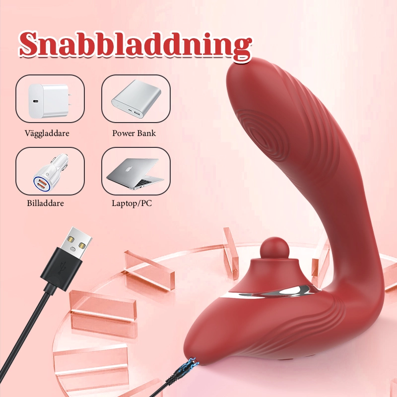 10 Lägen Vibrerande & Vickande Trosvibrator