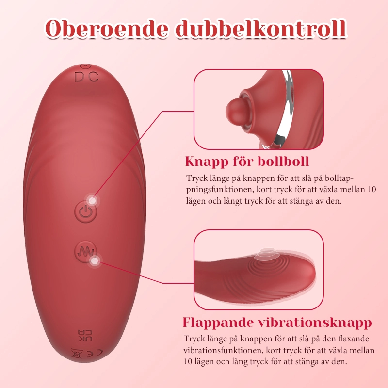 10 Lägen Vibrerande & Vickande Trosvibrator