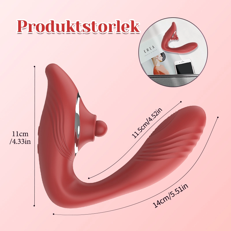 10 Lägen Vibrerande & Vickande Trosvibrator