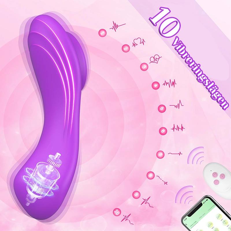 APP Fjärrkontrollerad Trosvibrator Med Magnetklämma