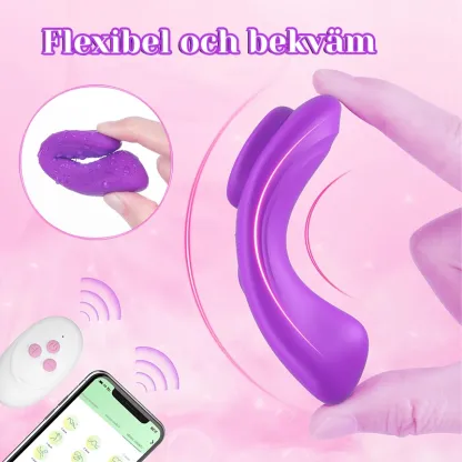 APP Fjärrkontrollerad Trosvibrator Med Magnetklämma