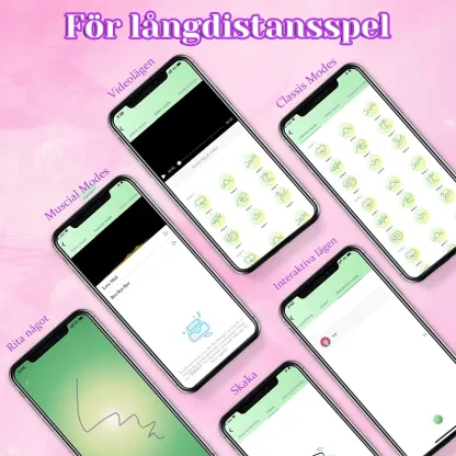 APP Fjärrkontrollerad Trosvibrator Med Magnetklämma