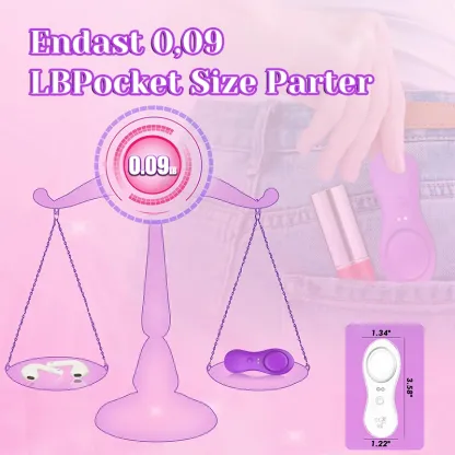 APP Fjärrkontrollerad Trosvibrator Med Magnetklämma