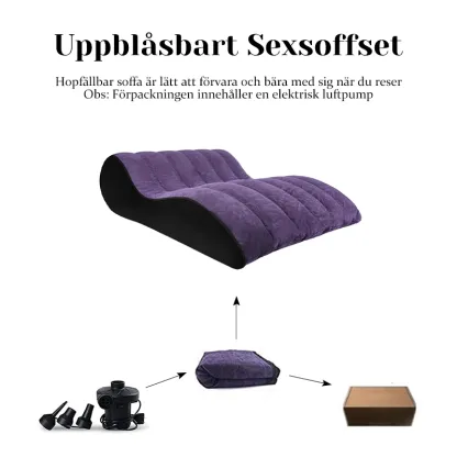 Uppblåsbar Sexsoffa för Djupare Positioner