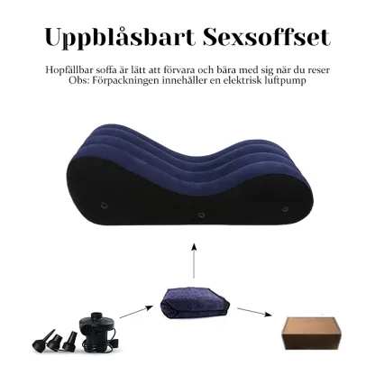Portabel Uppblåsbar Sexsoffa-set