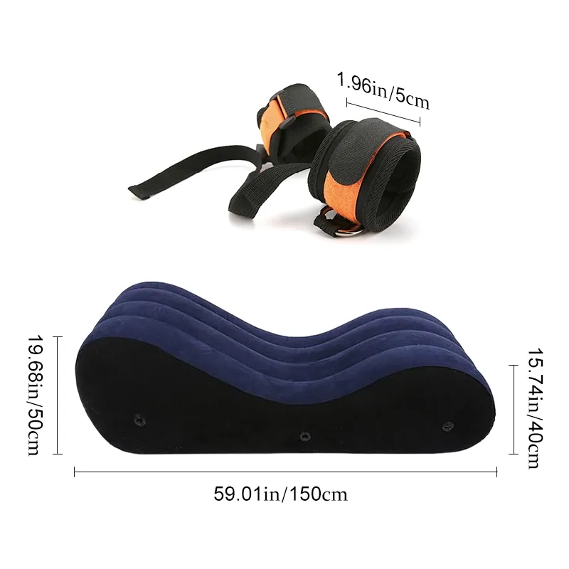 Portabel Uppblåsbar Sexsoffa-set