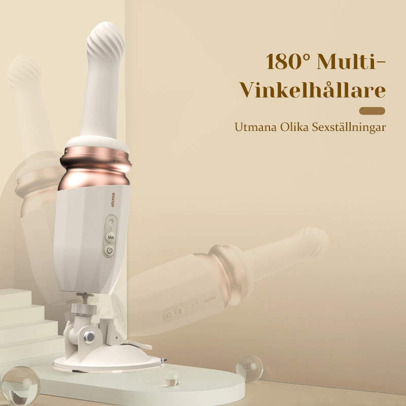 10 Vibrationslägen & 7 Stötvågsfunktioner, Uppvärmd Premium Sexmaskin