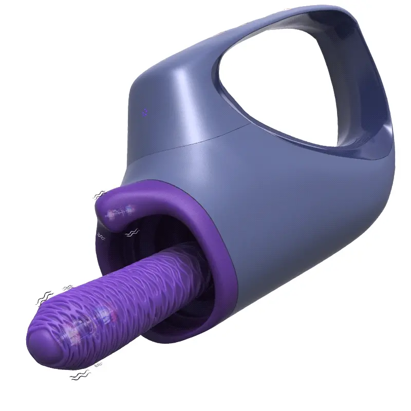 Portabel Bärbar Teleskopisk Vibrator Med Uppvärmning Sexmaskin