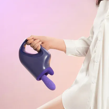 Portabel Bärbar Teleskopisk Vibrator Med Uppvärmning Sexmaskin