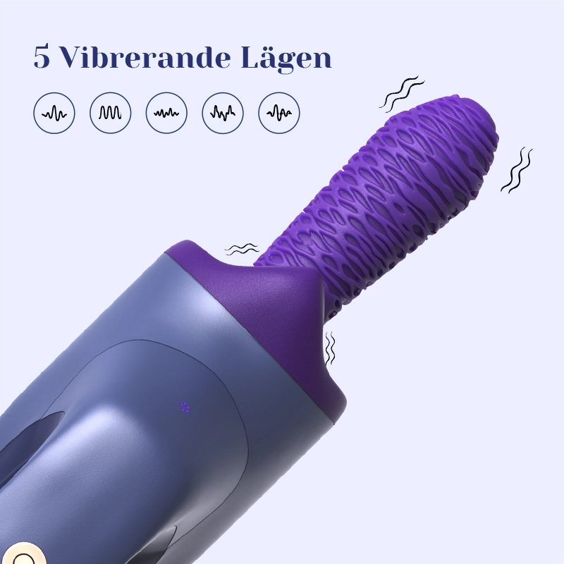 Portabel Bärbar Teleskopisk Vibrator Med Uppvärmning Sexmaskin