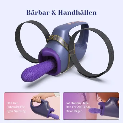 Portabel Bärbar Teleskopisk Vibrator Med Uppvärmning Sexmaskin