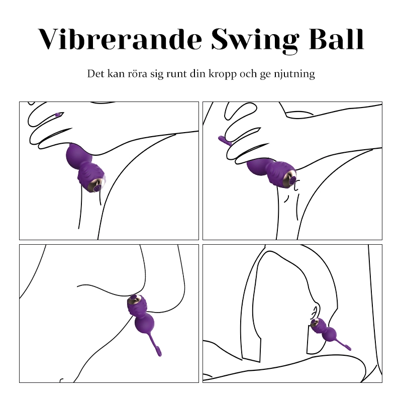 12 Vibrationslägen Silikon Geisha Kulor