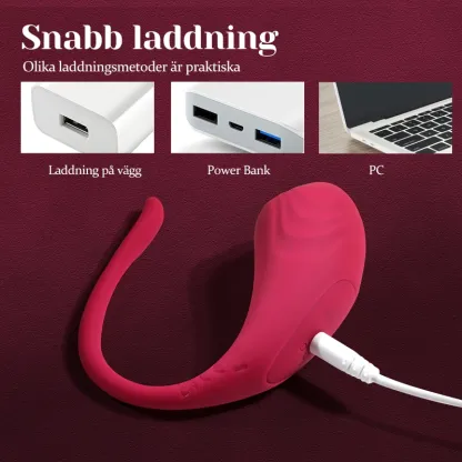 Bärbar APP Fjärrkontrollerad Vibrerande Trosor