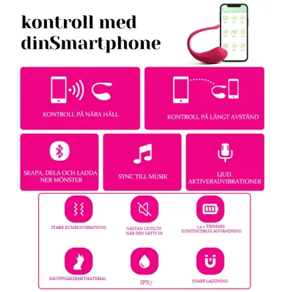 Bärbar APP Fjärrkontrollerad Vibrerande Trosor