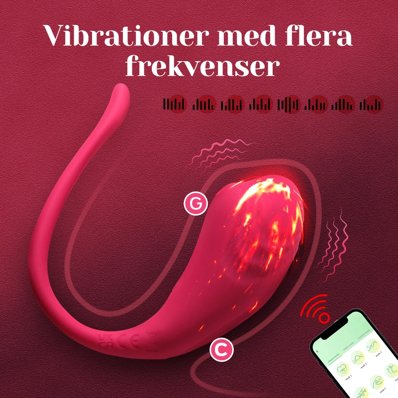 Bärbar APP Fjärrkontrollerad Vibrerande Trosor