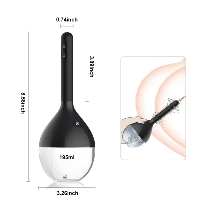 Dubbelanvändning för vaginal och anal rengöring | Anti-refluxdesign