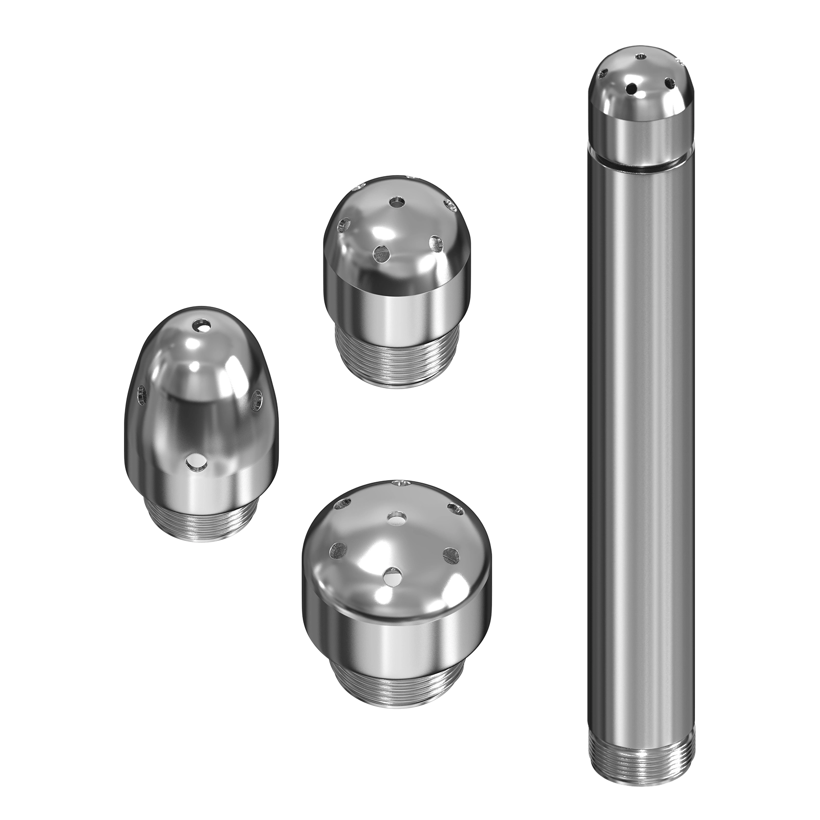 3-håls aluminium dusch analrengörare