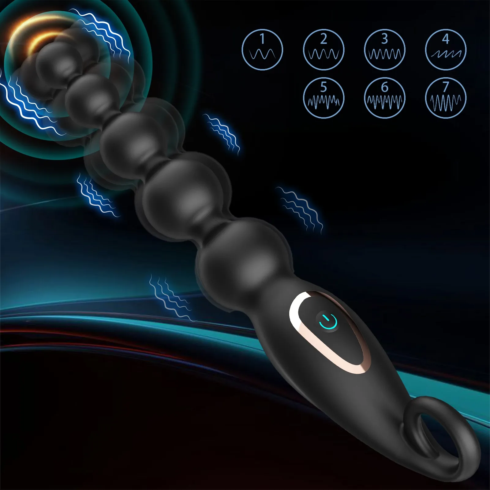 7 vibrationslägen för analkulor för både män och kvinnor