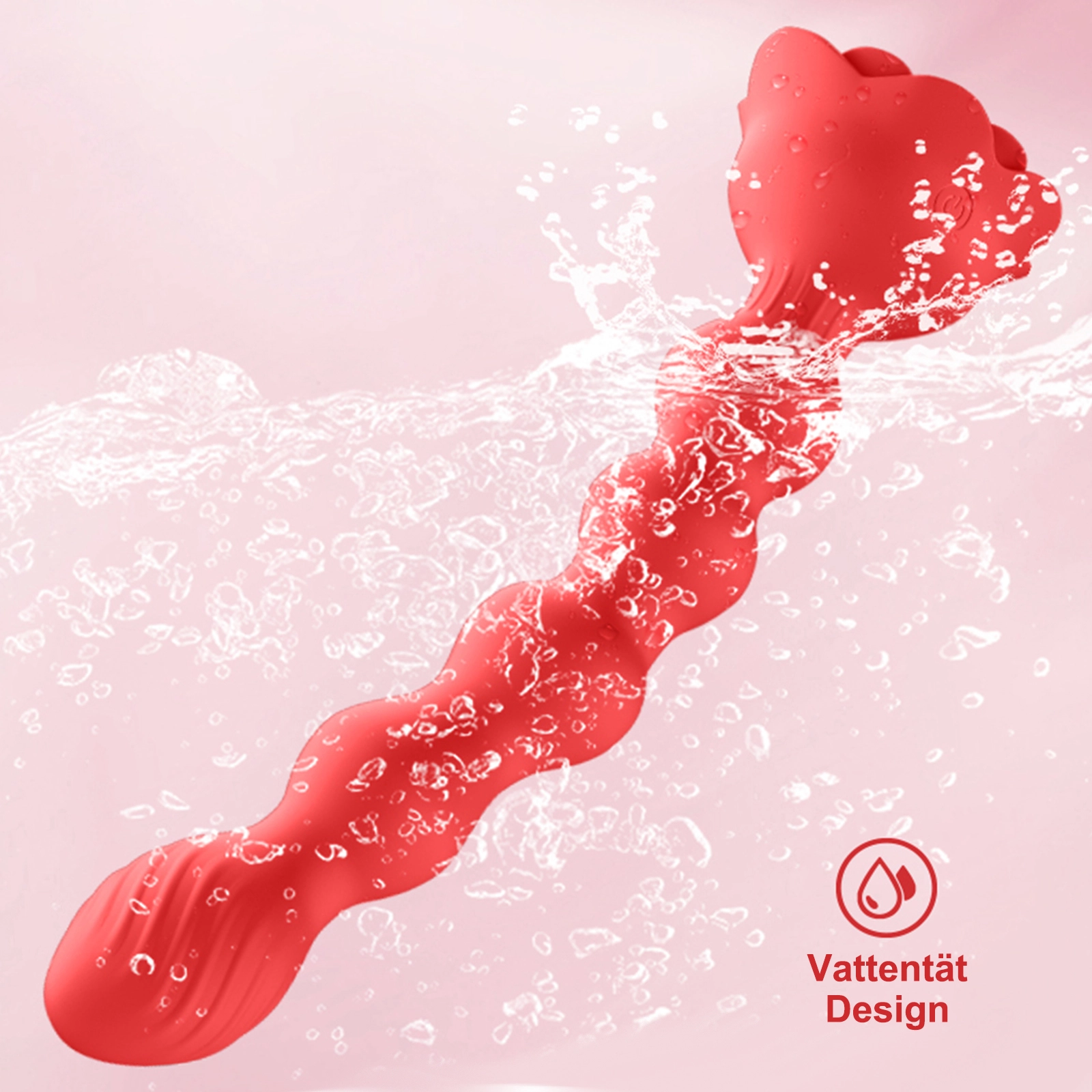 10 vibrationslägen sexleksaker röda analkulor