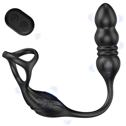 9 Vibrationslägen för Manliga Analkulor Massager