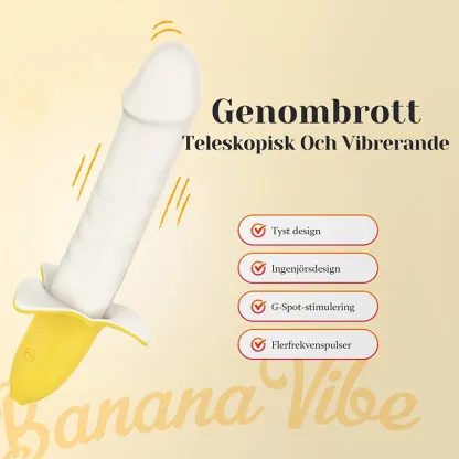 Vibrator Med 8 Teleskopiska & Vibrerande Lägen Och Stötande Funktion