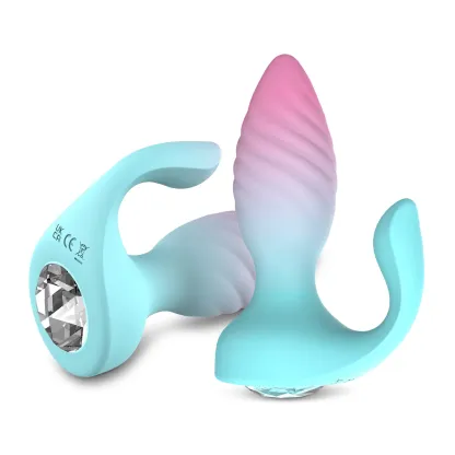 Anal- och klitorisstimulator med 10 vibrationslägen och fjärrkontroll