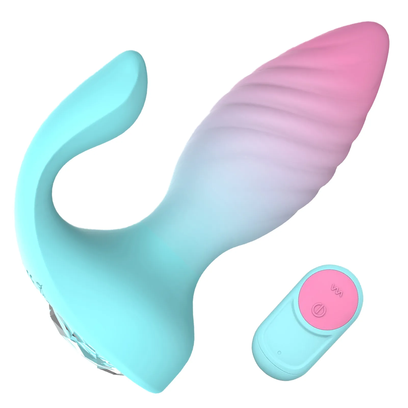 Anal- och klitorisstimulator med 10 vibrationslägen och fjärrkontroll