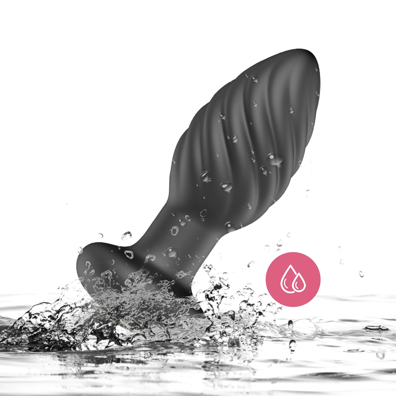 Silikonbuttplugg med 10 vibrationslägen och trådlös fjärrkontroll, enkel att använda.