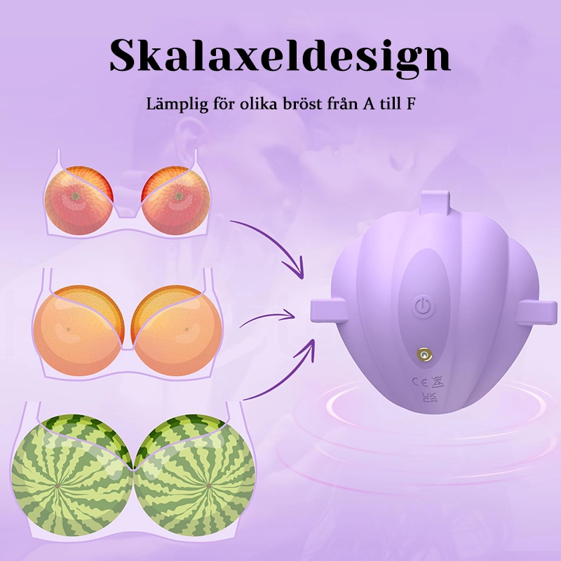 Bärbar smart vibrerande nippelleksak