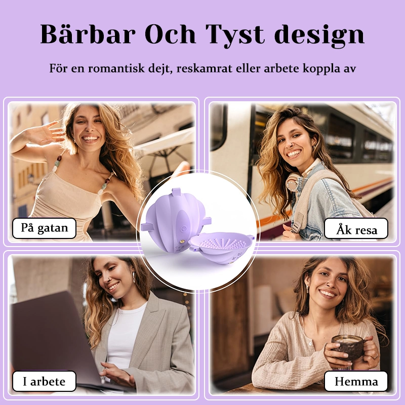 Bärbar smart vibrerande nippelleksak