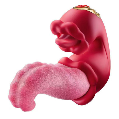 3-i-1 Stark Tunga Vibrator Med Slick & Svängfunktion
