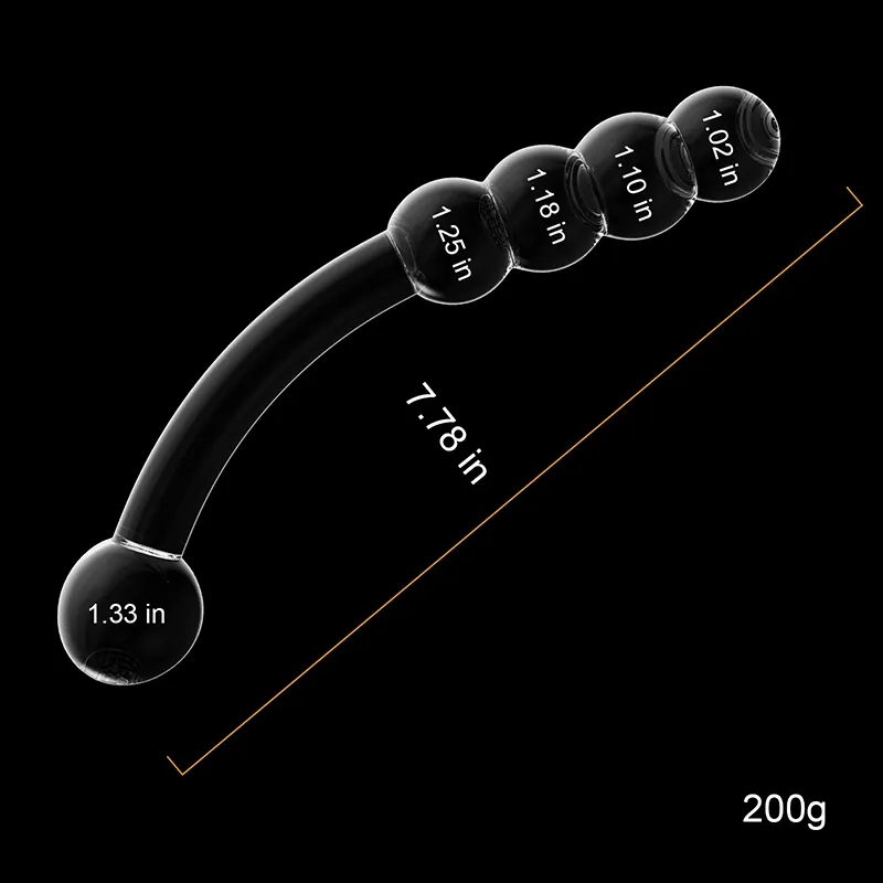 Glas Transparent Dildo 19.7cm