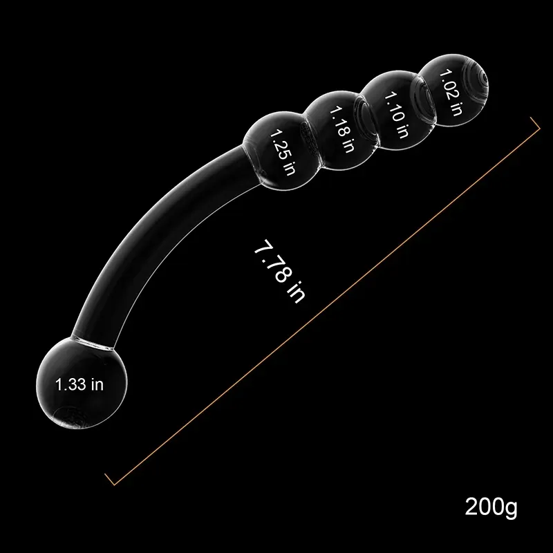 Glas Transparent Dildo 19.7cm