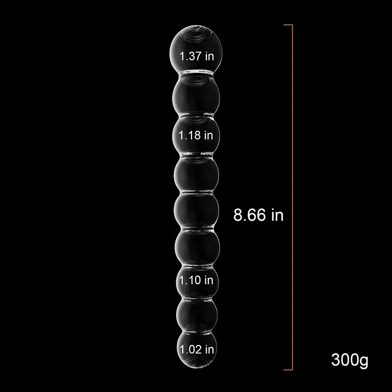 Glas Transparent Dildo 22cm