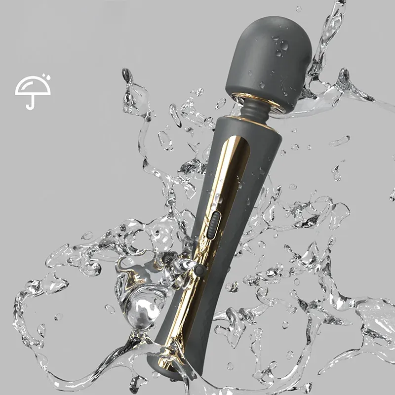7 Vibrationslägen Rullreglage Silikon Uppladdningsbar Stav Vibrator