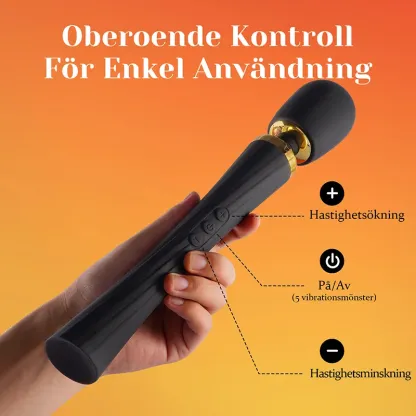 5 Frekvenser & 3 Växlar Hastighet Vibration Stav Vibrator