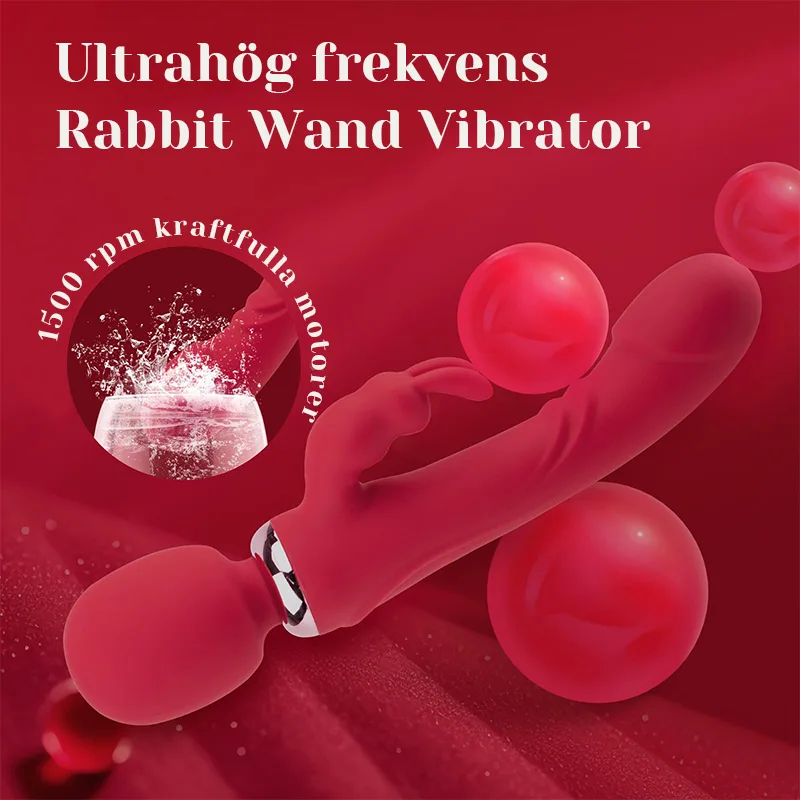 3-i-1 Multi-funktions Laddningsstav Vibrator