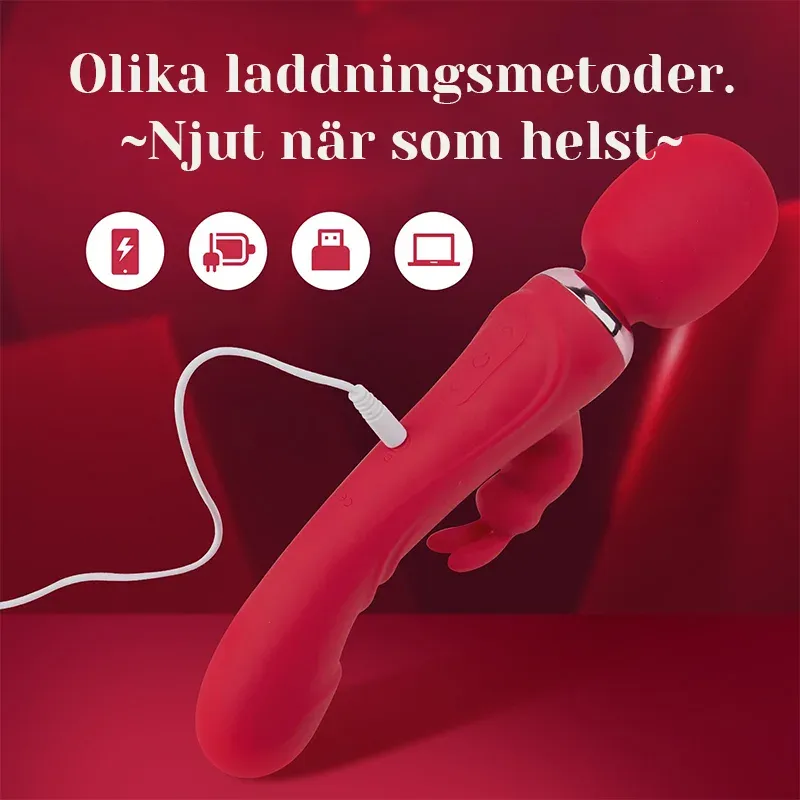3-i-1 Multi-funktions Laddningsstav Vibrator
