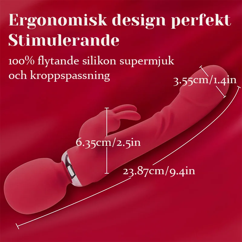 3-i-1 Multi-funktions Laddningsstav Vibrator