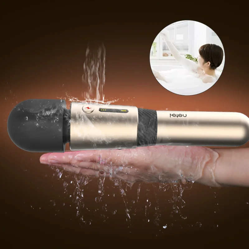 3 Växlad Hastighet & 7 Frekvent Vibrerande Laddningsbar Stav Vibrator