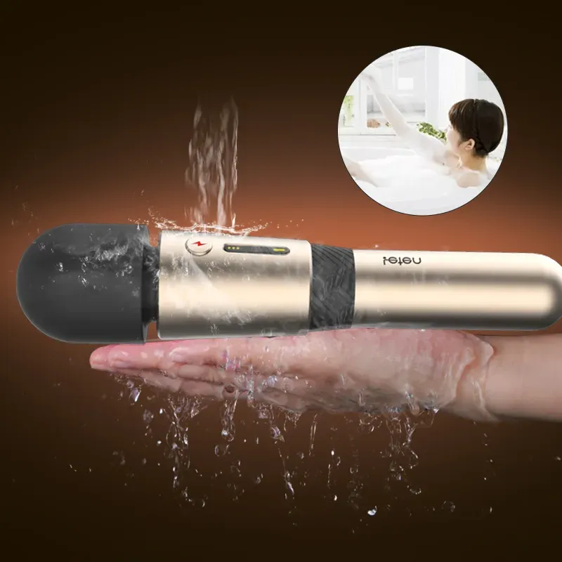 3 Växlad Hastighet & 7 Frekvent Vibrerande Laddningsbar Stav Vibrator