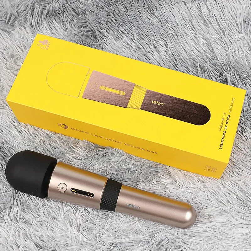 3 Växlad Hastighet & 7 Frekvent Vibrerande Laddningsbar Stav Vibrator