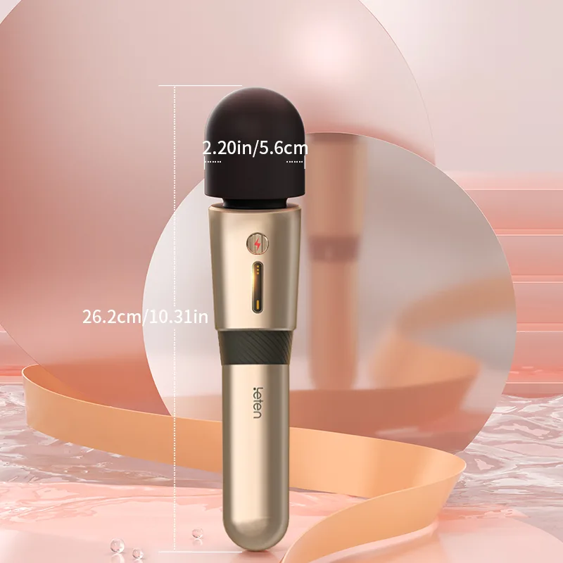 3 Växlad Hastighet & 7 Frekvent Vibrerande Laddningsbar Stav Vibrator