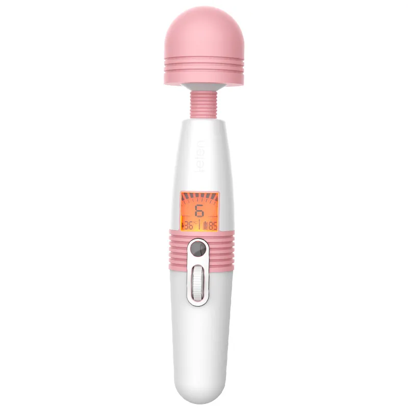 LCD Display Deluxe Laddningsbar Stav Vibrator