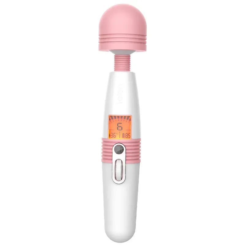 LCD Display Deluxe Laddningsbar Stav Vibrator