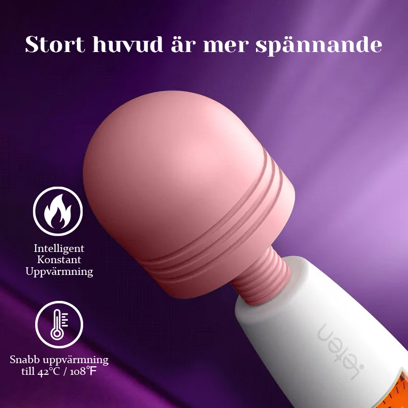 LCD Display Deluxe Laddningsbar Stav Vibrator