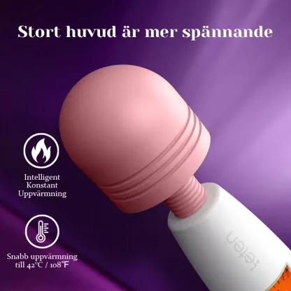 LCD Display Deluxe Laddningsbar Stav Vibrator