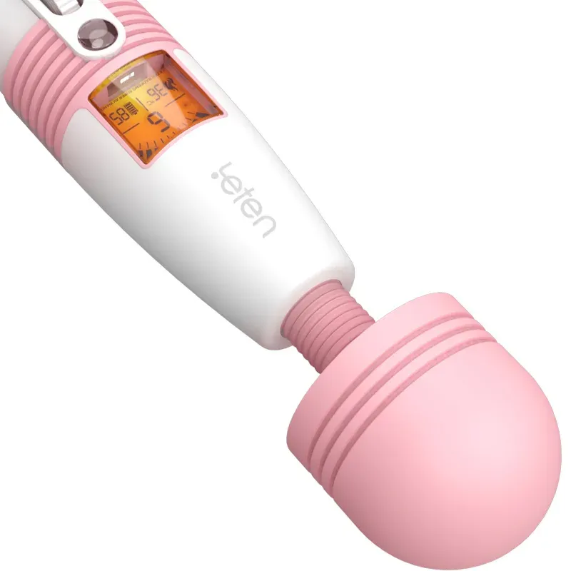 LCD Display Deluxe Laddningsbar Stav Vibrator
