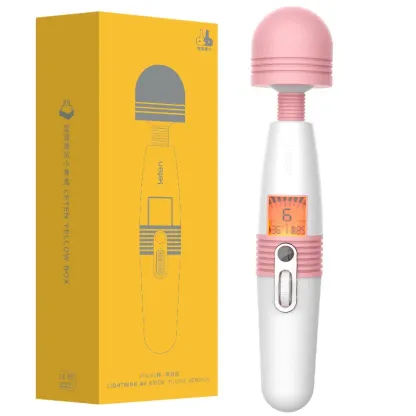 LCD Display Deluxe Laddningsbar Stav Vibrator